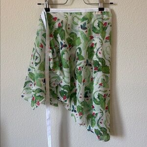 Brand new holiday christmas dragons Aurora skirt, ballet wrap skirt dance santa